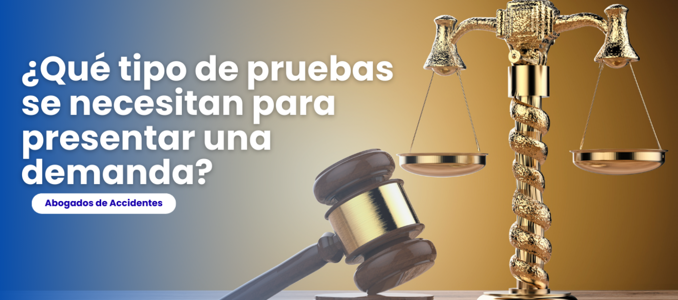 ¿Qué tipo de pruebas se necesitan para presentar una demanda?