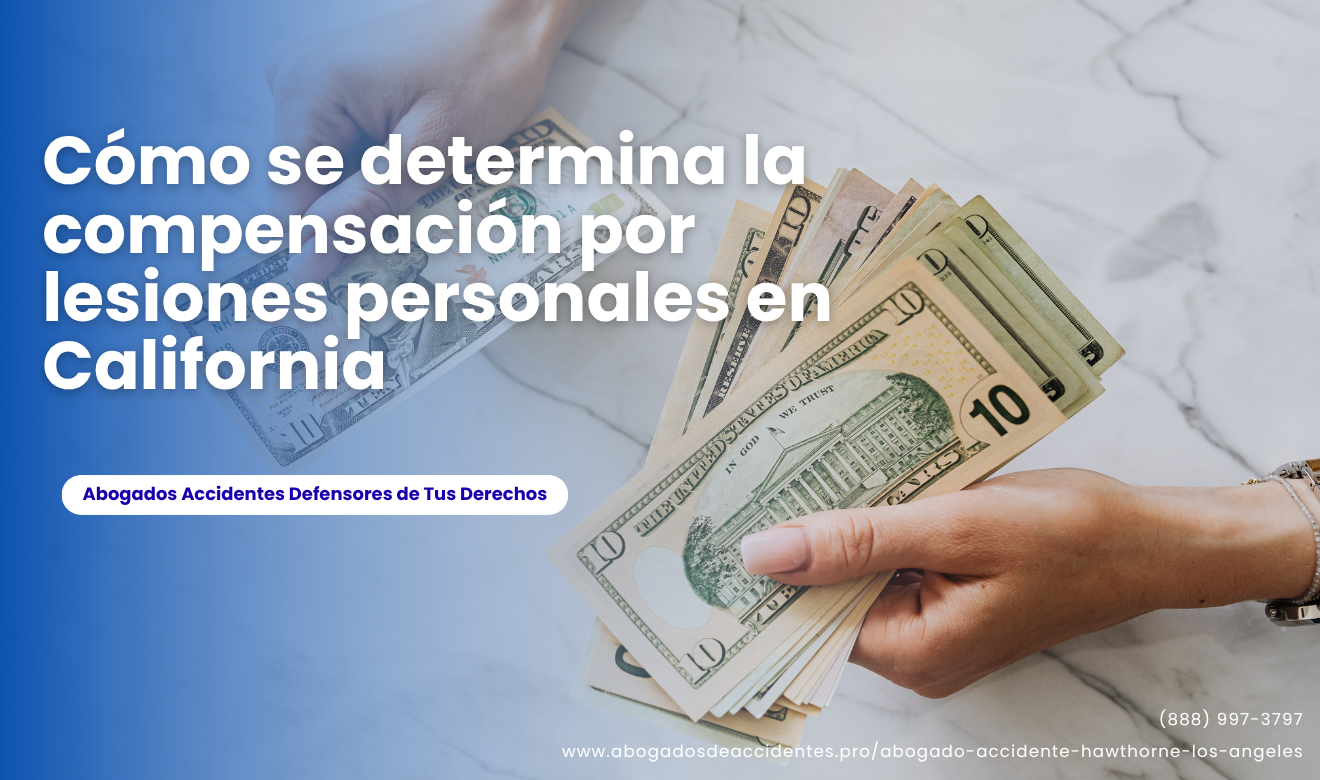 cómo calcular compensación lesiones personales Hawthorne