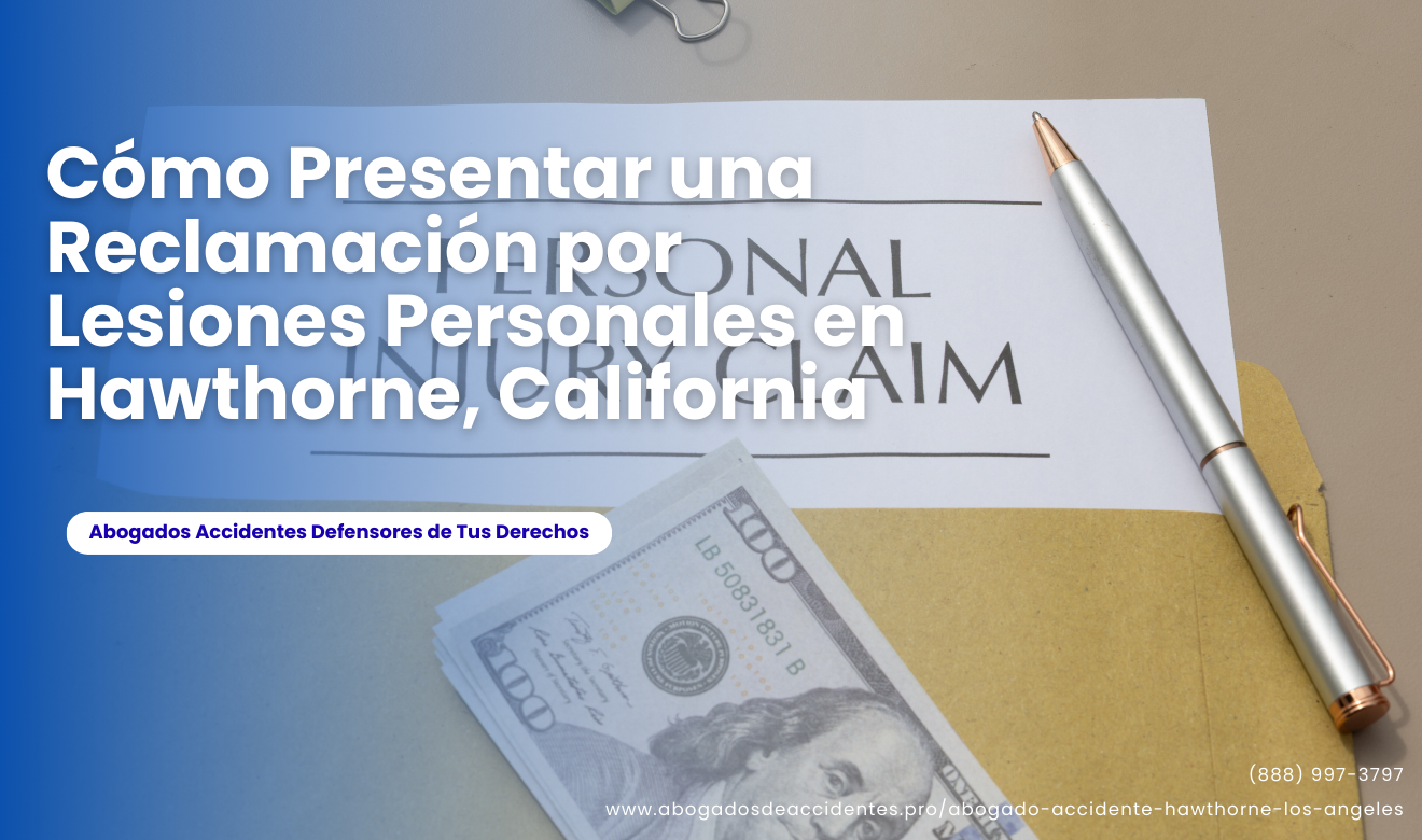qué cubre reclamación por lesiones personales Hawthorne