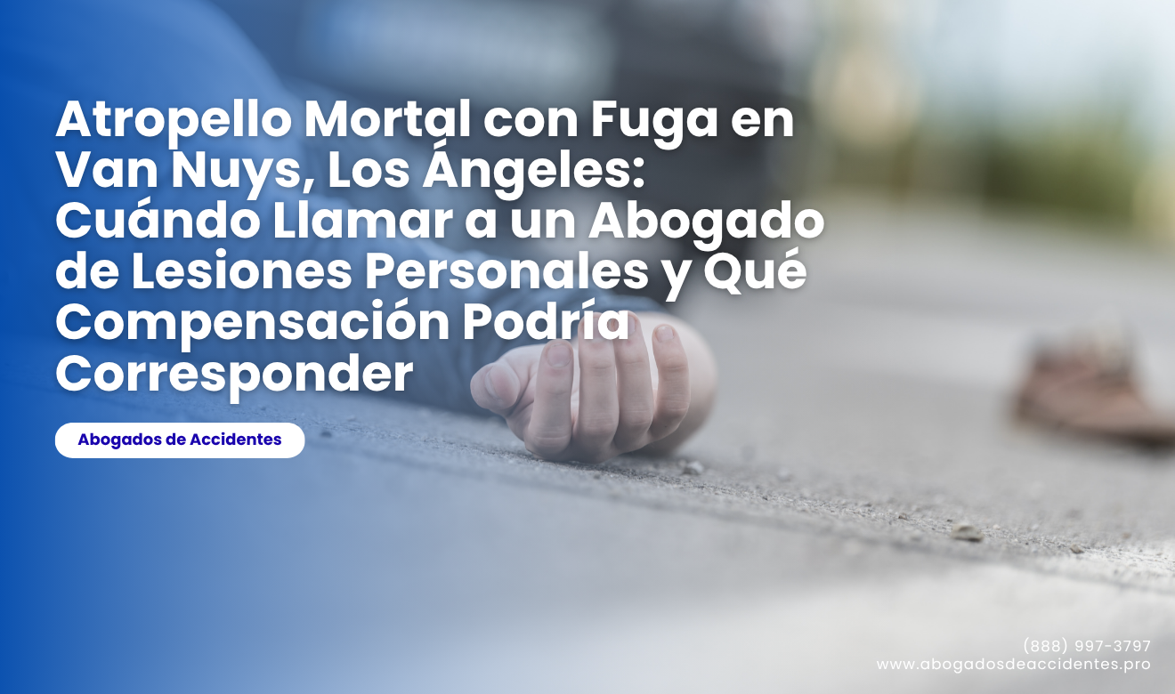 Atropello Mortal con Fuga en Van Nuys