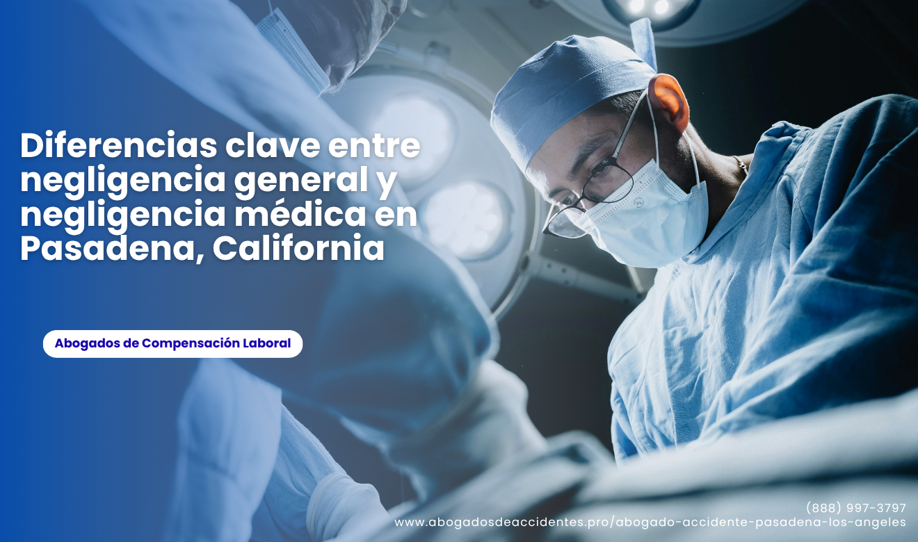 diferencia negligencia y negligencia médica Pasadena