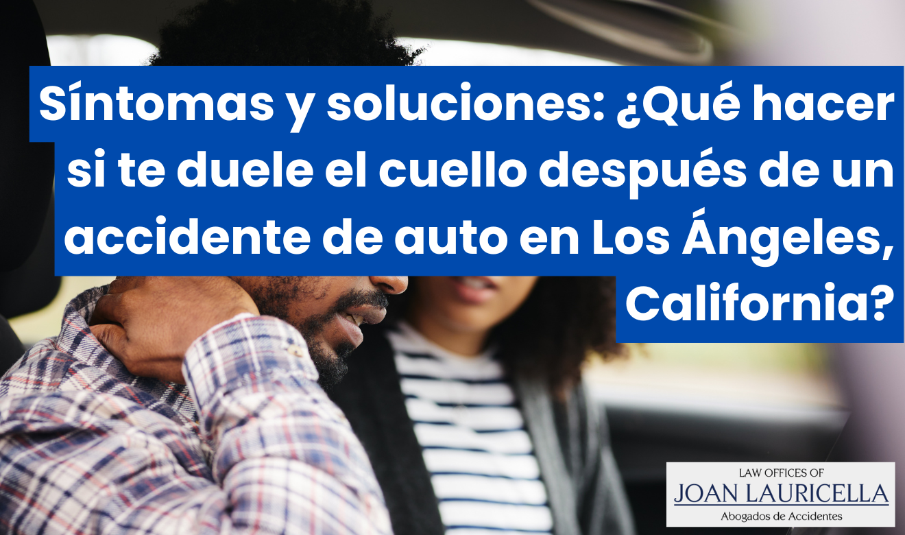 me duele el cuello después de un accidente de auto