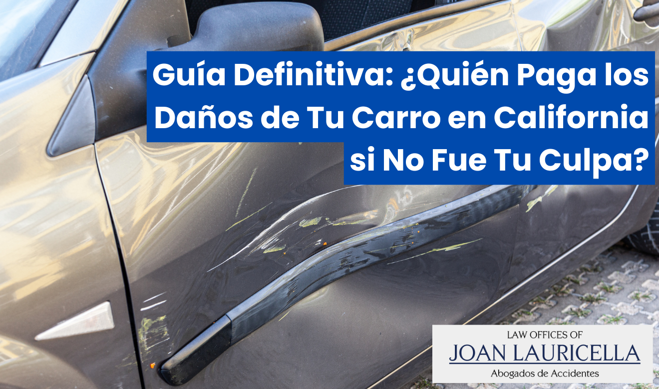 quiƩn paga los daƱos de mi carro si no fue mi culpa
