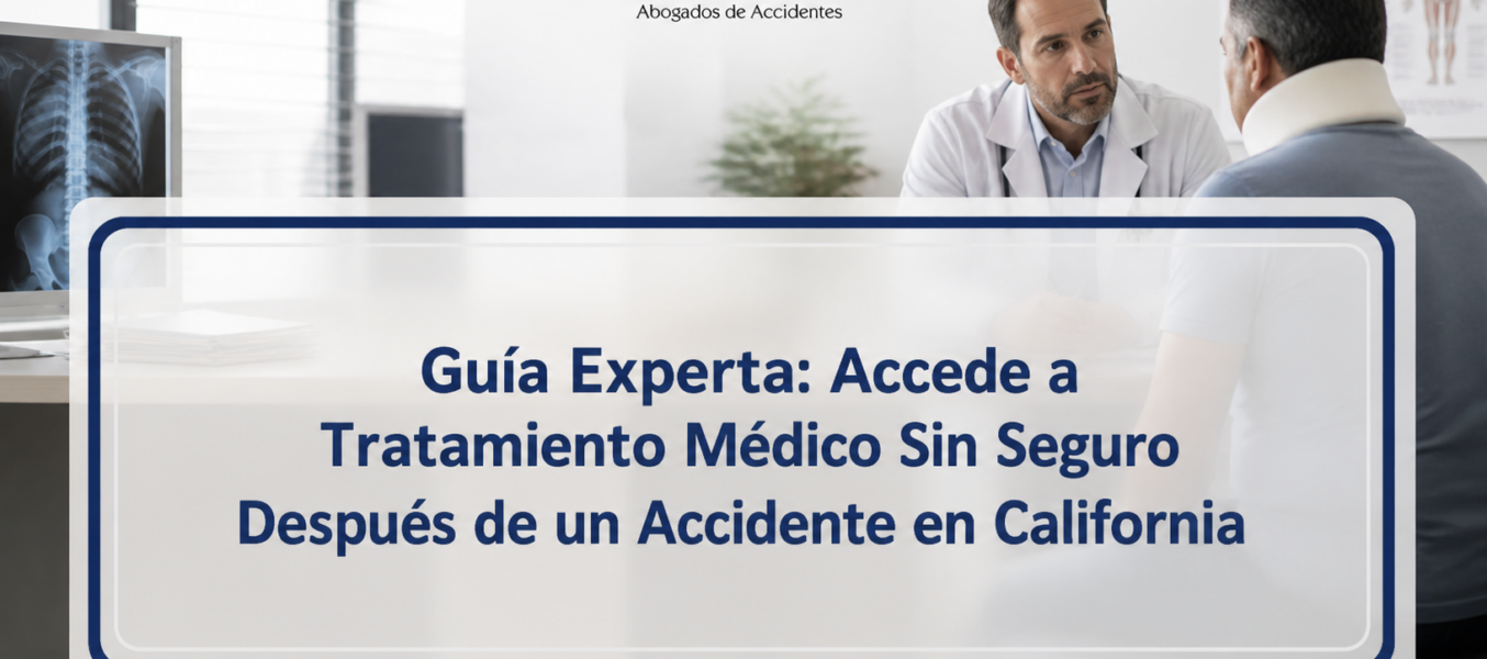 Guía Experta: Accede a Tratamiento Médico Sin Seguro Después de un Accidente en California