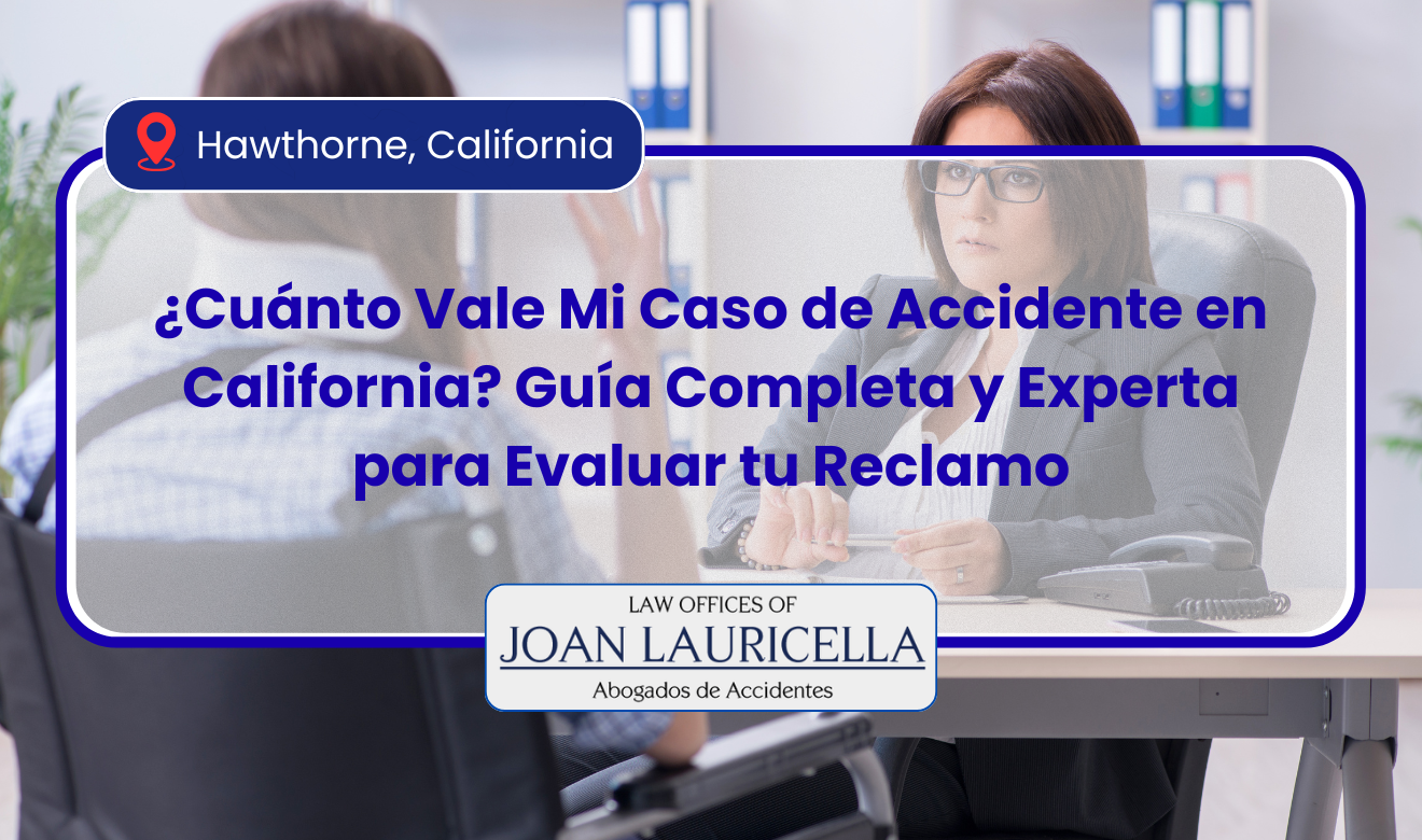 cuánto vale mi caso de accidente en California
